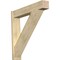 Ekena Millwork Traditional Block Rough Sawn Outlooker, Douglas Fir, 8"W x 42"D x 42"H OUT08X42X42TRA05RDF - alternate 1